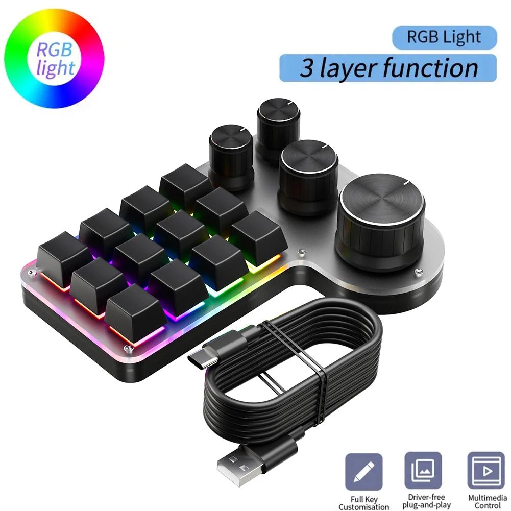 RGB α׷ ũ Ŀ Ű, 12 Ű, 4 , USB ,  ȣȯ  ֽ ̹ Ű